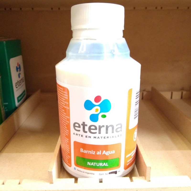 BARNIZ  AL AGUA ETERNA X350ML NATURAL