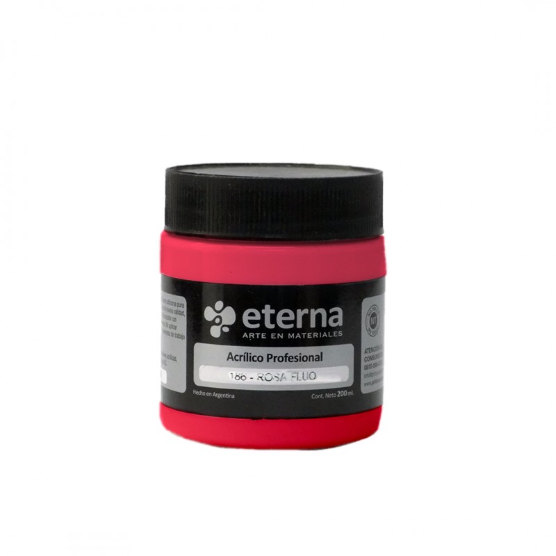 ACRILICO PROFESIONAL ETERNA X200ML ROSA FLUO ACRILICO PROFESIONAL ETERNA X200ML ROSA FLUO