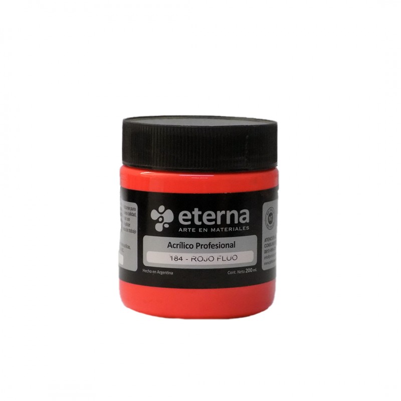 ACRILICO PROF. ETERNA X200ML. ROJO FLUO ACRILICO PROF. ETERNA X200ML. ROJO FLUO