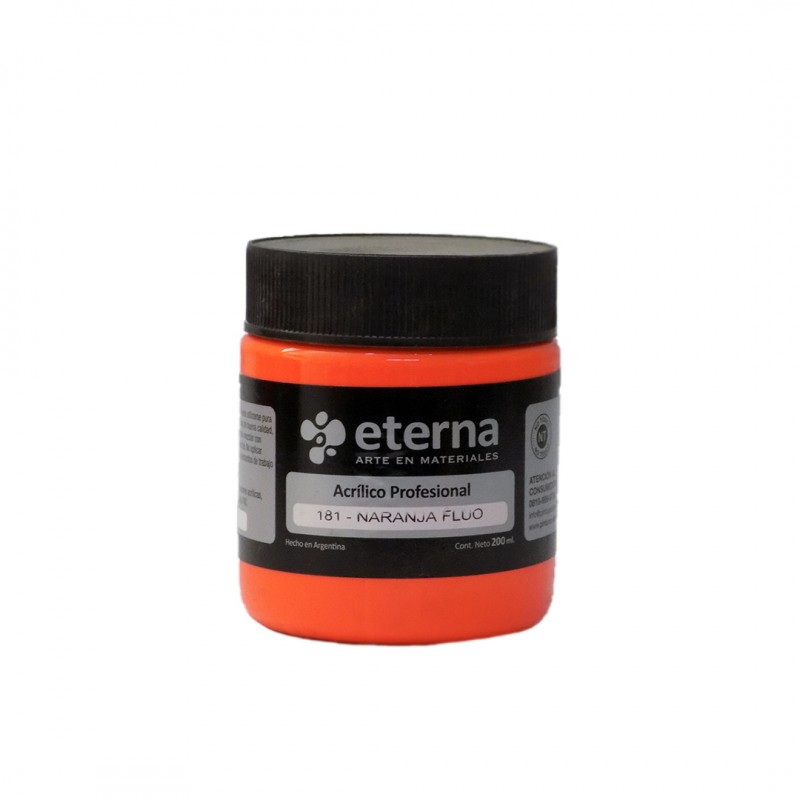 ACRILICO PROF. ETERNA X200ML. NARANJA FLUO ACRILICO PROF. ETERNA X200ML. NARANJA FLUO