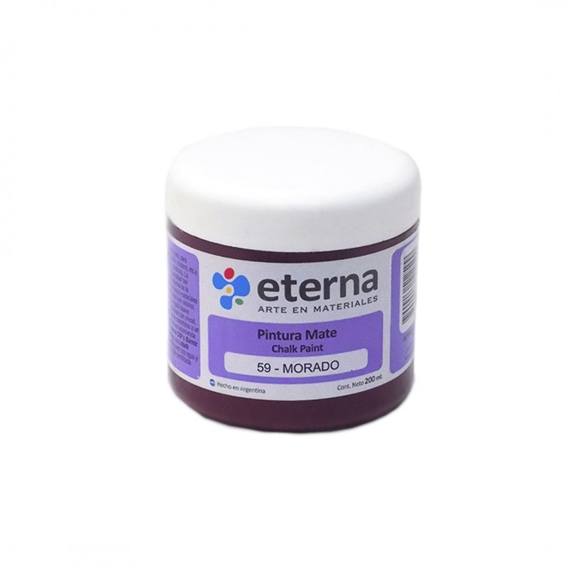 PINTURA CHALK MATE ETERNA X 200ML. MORADO PINTURA CHALK MATE ETERNA X 200ML. MORADO
