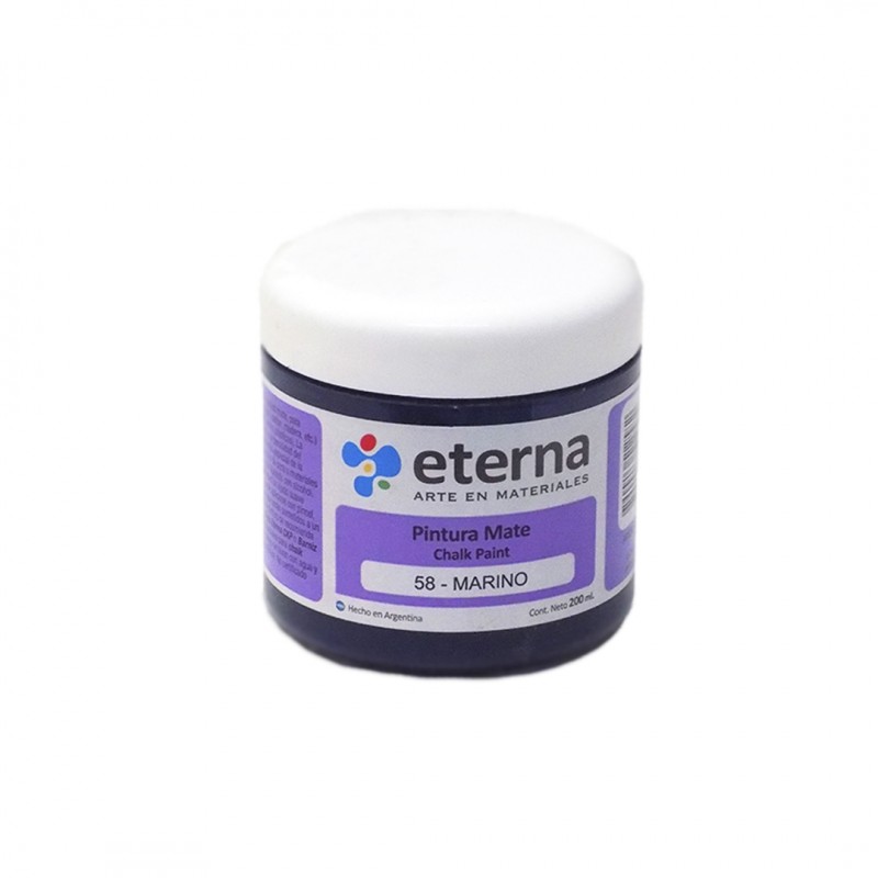 PINTURA CHALK MATE ETERNA X 200ML. MARINO PINTURA CHALK MATE ETERNA X 200ML. MARINO