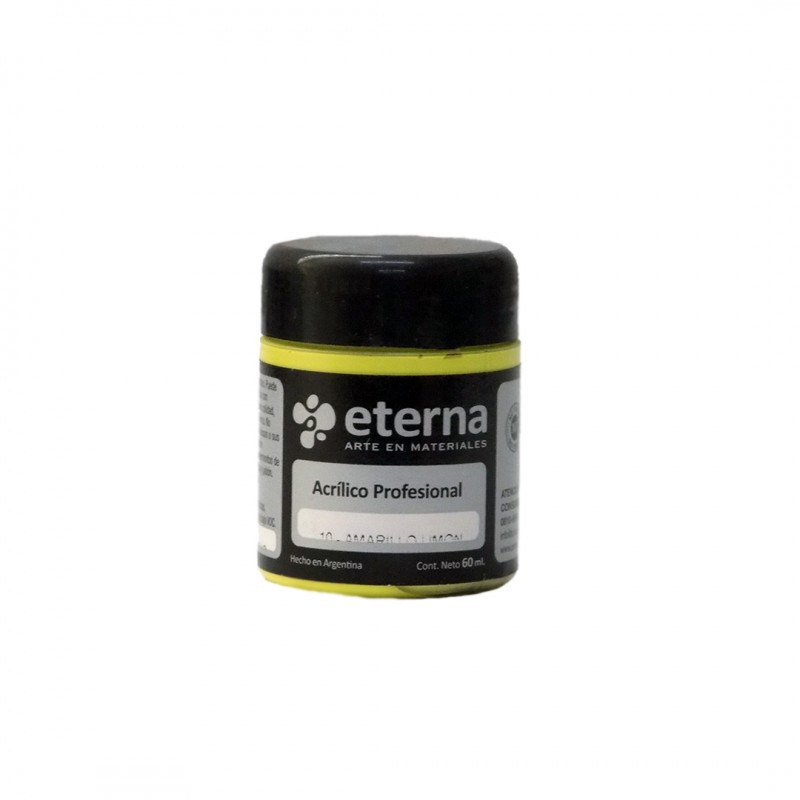 ACRILICO PROF. ETERNA X60ML. AMARILLO LIMON ACRILICO PROF. ETERNA X60ML. AMARILLO LIMON