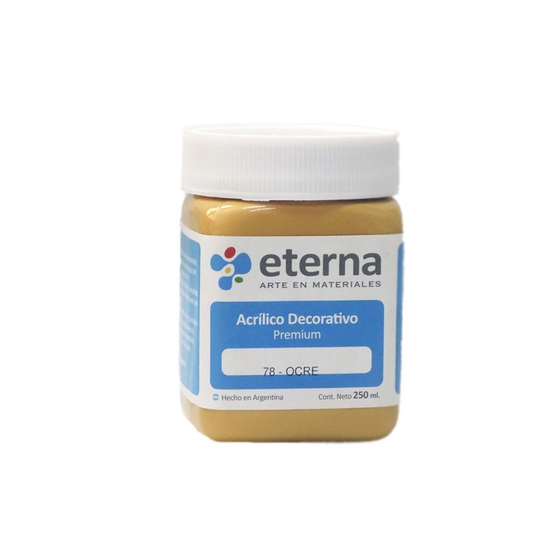 ACRILICO DECORATIVO ETERNA X250ML. OCRE ACRILICO DECORATIVO ETERNA X250ML. OCRE