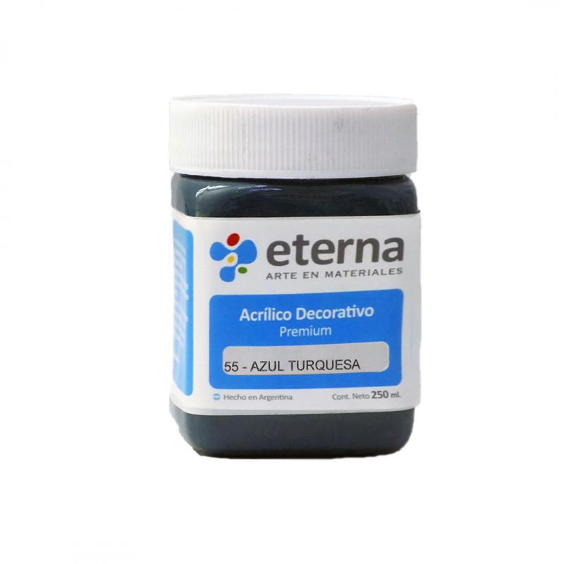 ACRILICO DECORATIVO ETERNA X250ML. TURQUESA ACRILICO DECORATIVO ETERNA X250ML. TURQUESA