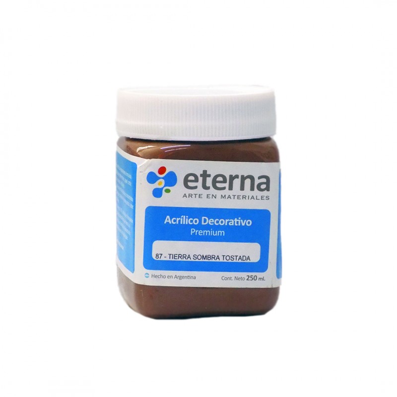 ACRILICO DECORATIVO ETERNA X250ML. TIERRA SOMBRA TOSTADA ACRILICO DECORATIVO ETERNA X250ML. TIERRA SOMBRA TOSTADA