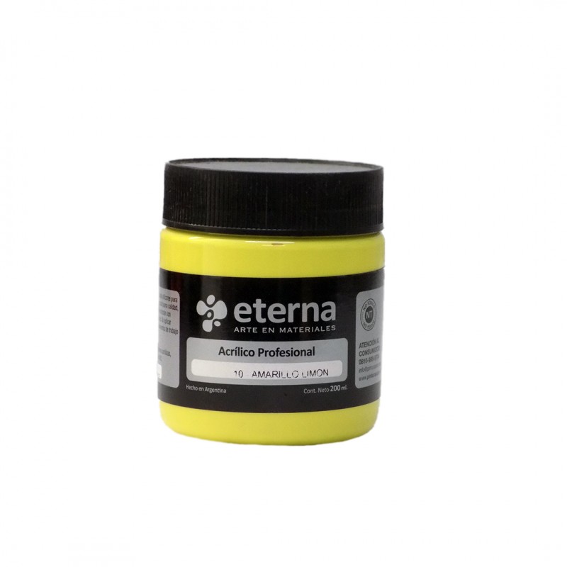ACRILICO PROF. ETERNA X200ML. AMARILLO LIMON ACRILICO PROF. ETERNA X200ML. AMARILLO LIMON