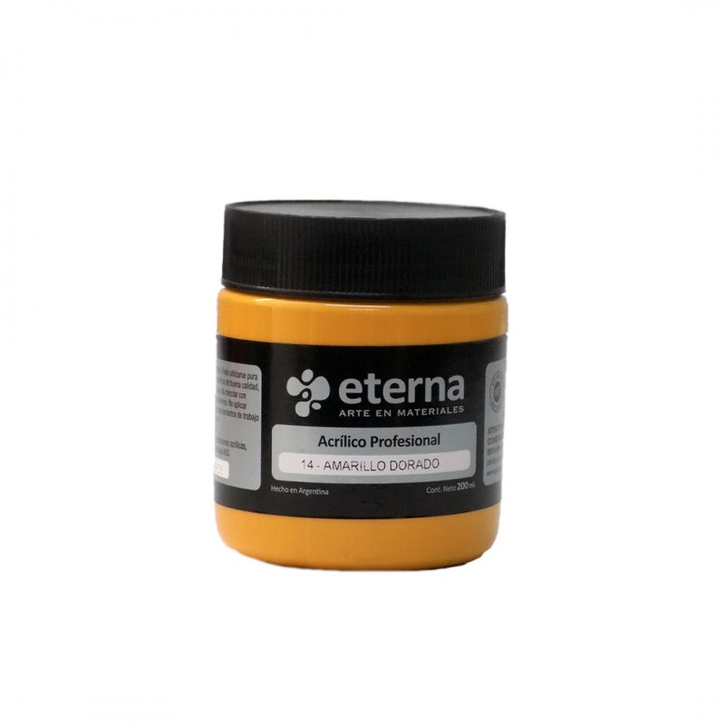 ACRILICO PROF. ETERNA X200ML. AMARILLO DORADO ACRILICO PROF. ETERNA X200ML. AMARILLO DORADO