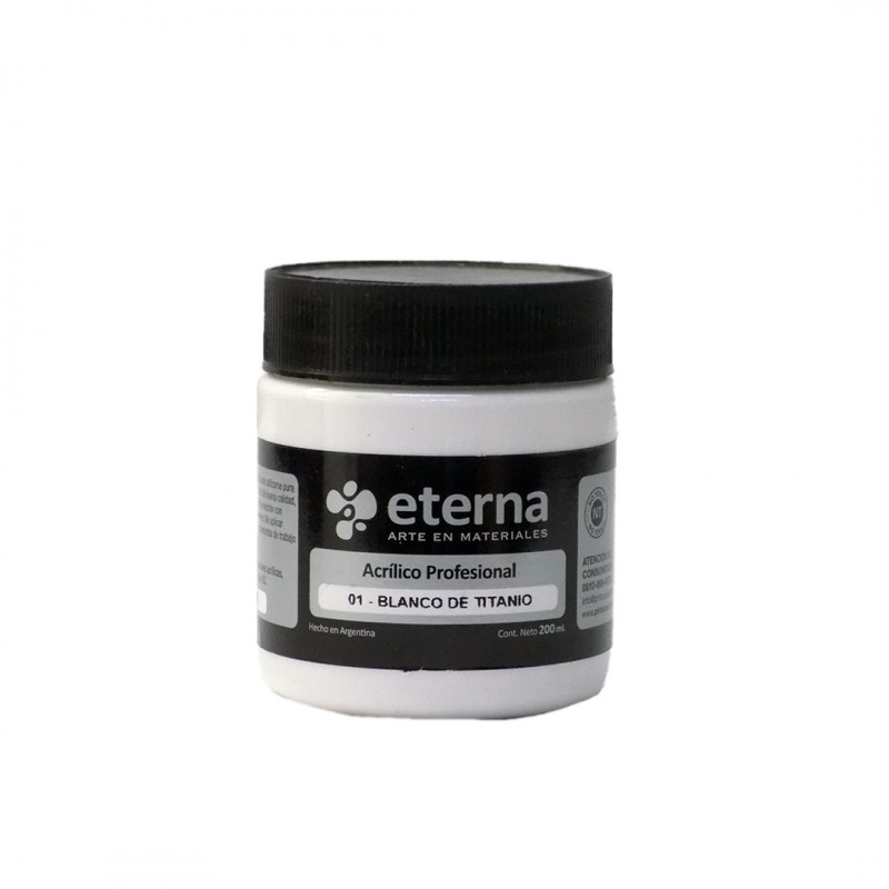 ACRILICO PROF. ETERNA X200ML. BLANCO DE TITANIO ACRILICO PROF. ETERNA X200ML. BLANCO DE TITANIO
