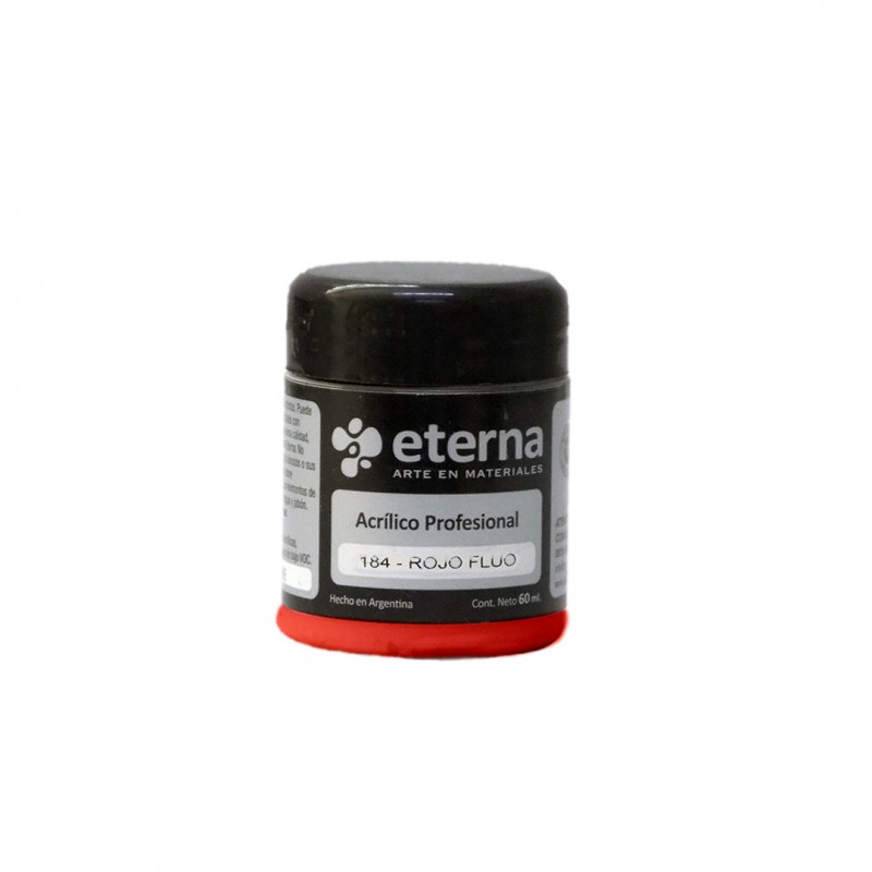 ACRILICO PROF. ETERNA X60ML. ROJO FLUO ACRILICO PROF. ETERNA X60ML. ROJO FLUO