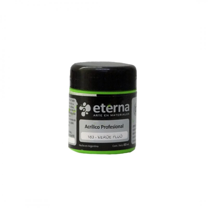 ACRILICO PROF. ETERNA X60ML. VERDE FLUO ACRILICO PROF. ETERNA X60ML. VERDE FLUO