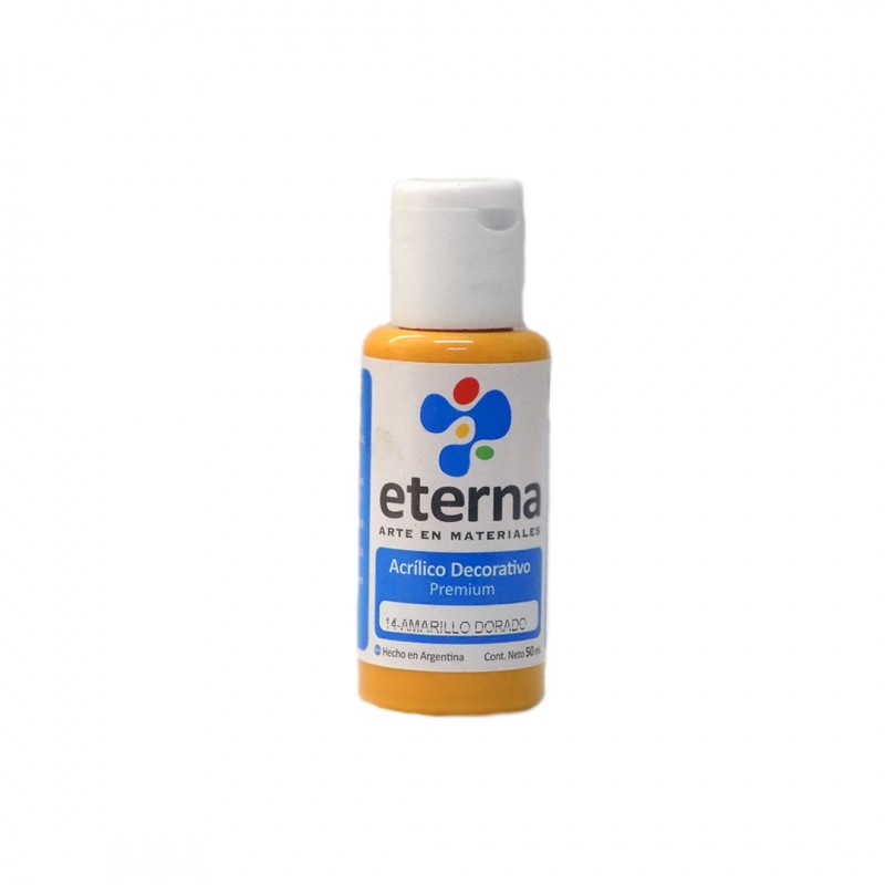 ACRILICO DECORATIVO ETERNA X50ML. AMARILLO DORADO ACRILICO DECORATIVO ETERNA X50ML. AMARILLO DORADO