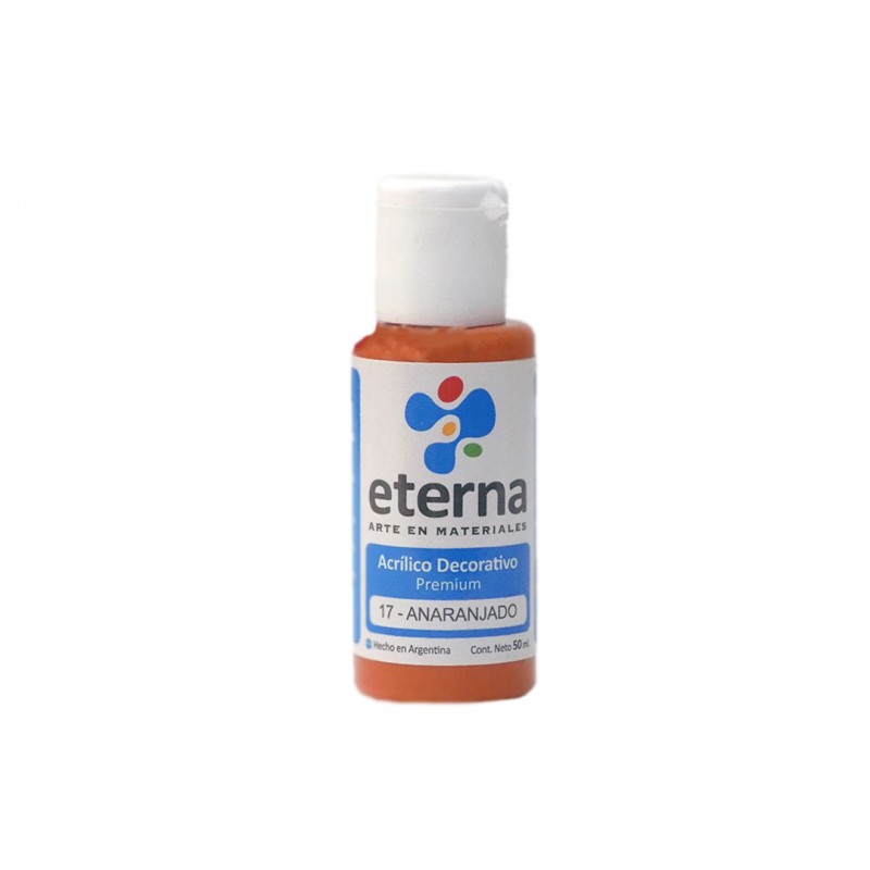 ACRILICO DECORATIVO ETERNA X50ML. ANARANJADO ACRILICO DECORATIVO ETERNA X50ML. ANARANJADO