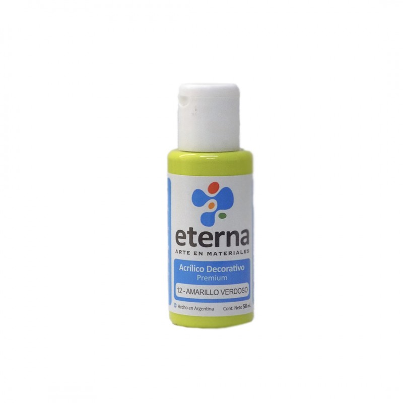 ACRILICO DECORATIVO ETERNA X50ML. AMARILLO VERDOSO ACRILICO DECORATIVO ETERNA X50ML. AMARILLO VERDOSO
