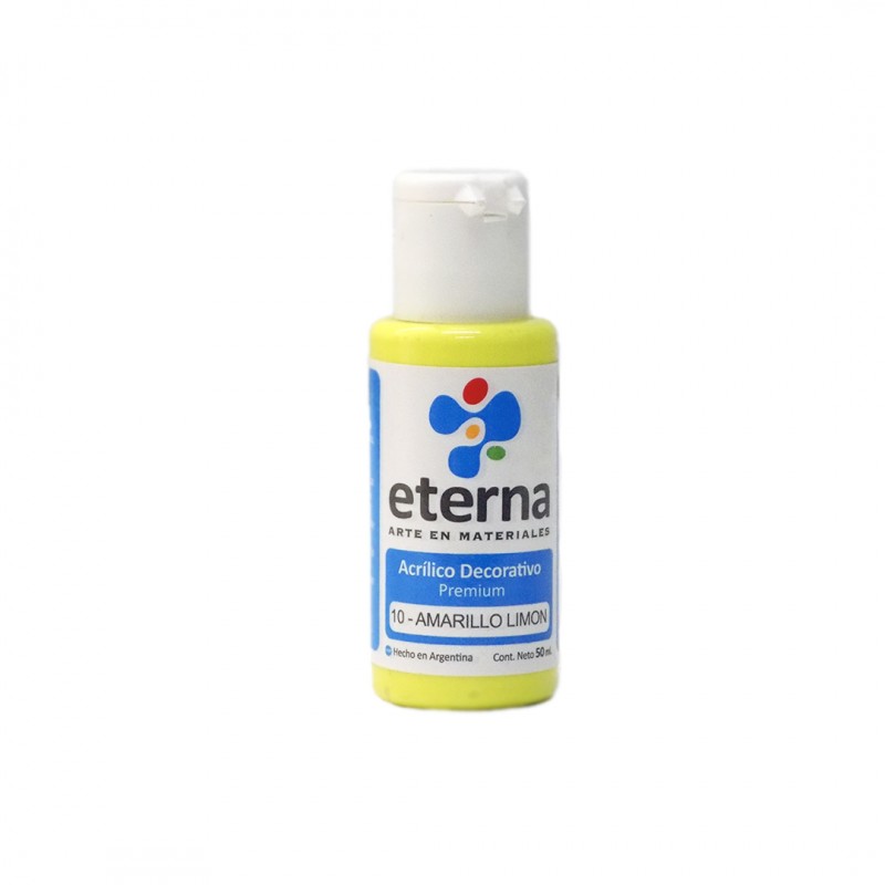 ACRILICO DECORATIVO ETERNA X50ML. AMARILLO LIMON ACRILICO DECORATIVO ETERNA X50ML. AMARILLO LIMON
