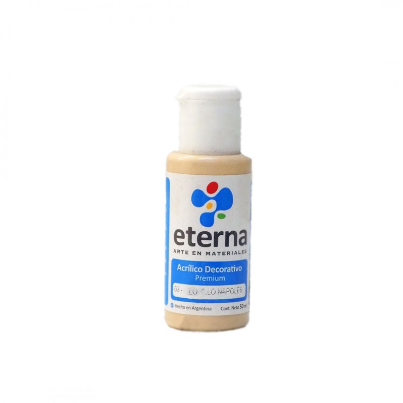 ACRILICO DECORATIVO ETERNA X50ML. AMARILLO DE NAPOLES ACRILICO DECORATIVO ETERNA X50ML. AMARILLO DE NAPOLES