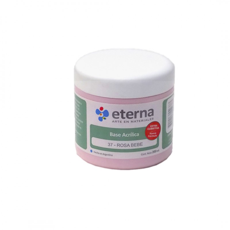 BASE ACRILICA ETERNA X200ML. ROSA BEBE BASE ACRILICA ETERNA X200ML. ROSA BEBE