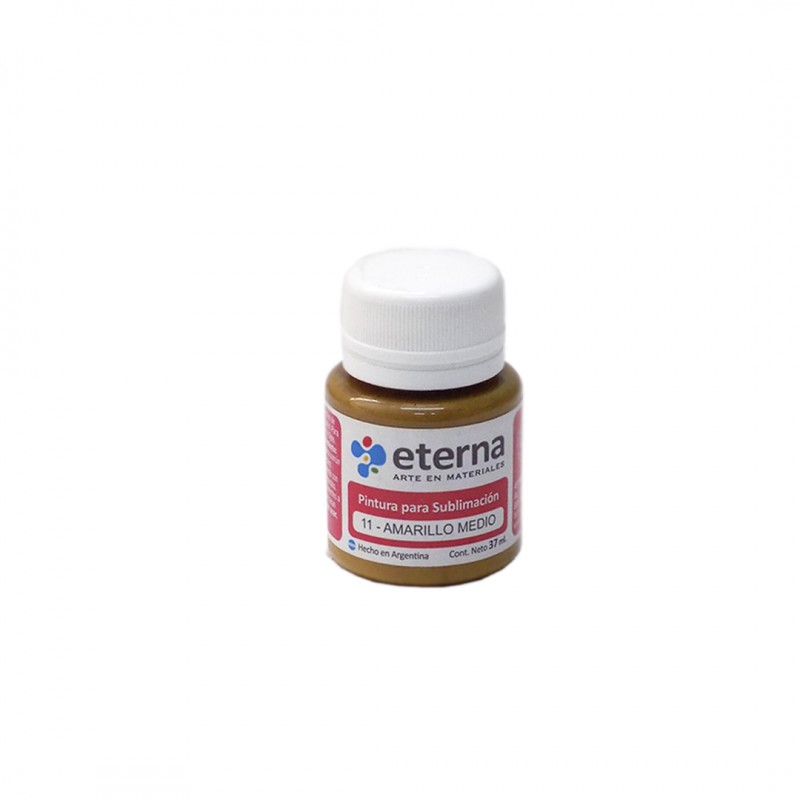 PINTURA SUBLIMABLE ETERNA X37ML. AMARILLO MEDIO