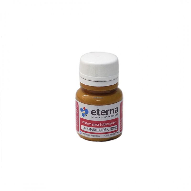 PINTURA SUBLIMABLE ETERNA X37ML. AMARILLO DE CADMIO PINTURA SUBLIMABLE ETERNA X37ML. AMARILLO DE CADMIO