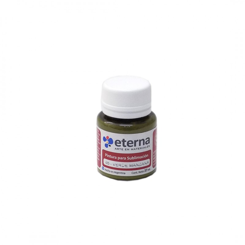 PINTURA SUBLIMABLE ETERNA X37ML. VERDE MANZANA PINTURA SUBLIMABLE ETERNA X37ML. VERDE MANZANA