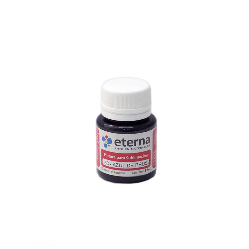 PINTURA SUBLIMABLE ETERNA X37ML. AZUL DE PRUSIA PINTURA SUBLIMABLE ETERNA X37ML. AZUL DE PRUSIA