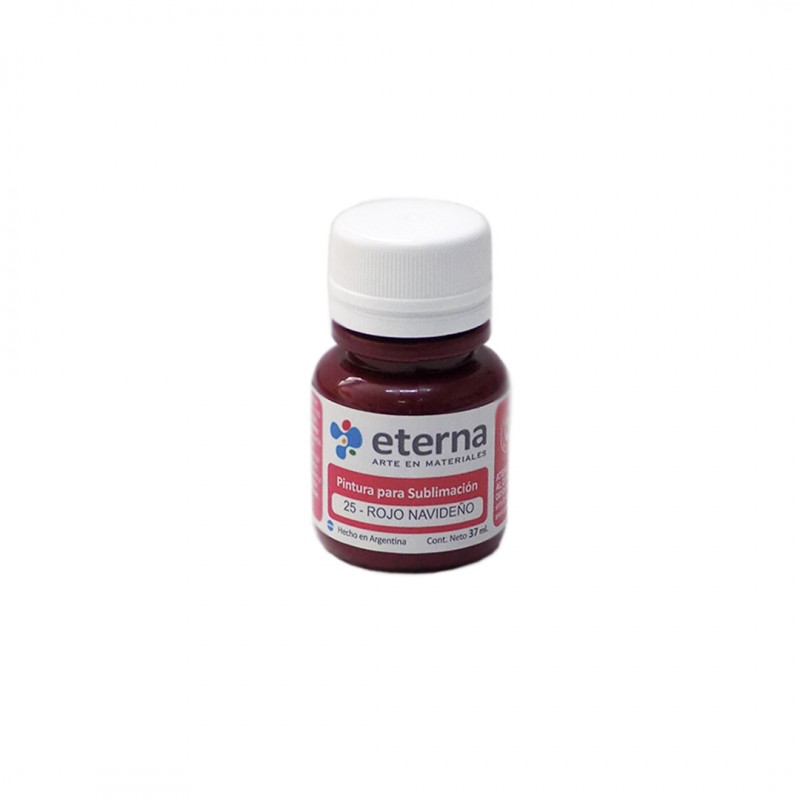 PINTURA SUBLIMABLE ETERNA X37ML. ROJO NAVID PINTURA SUBLIMABLE ETERNA X37ML. ROJO NAVID