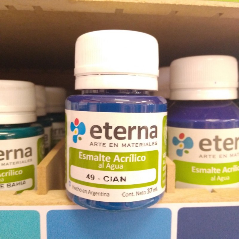 ESMALTE ACRILICO AL AGUA ETERNA X37ML CIAN ESMALTE ACRILICO AL AGUA ETERNA X37ML CIAN