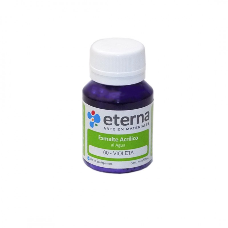 ESMALTE ACRILICO AL AGUA ETERNA X50ML. VIOLETA ESMALTE ACRILICO AL AGUA ETERNA X50ML. VIOLETA