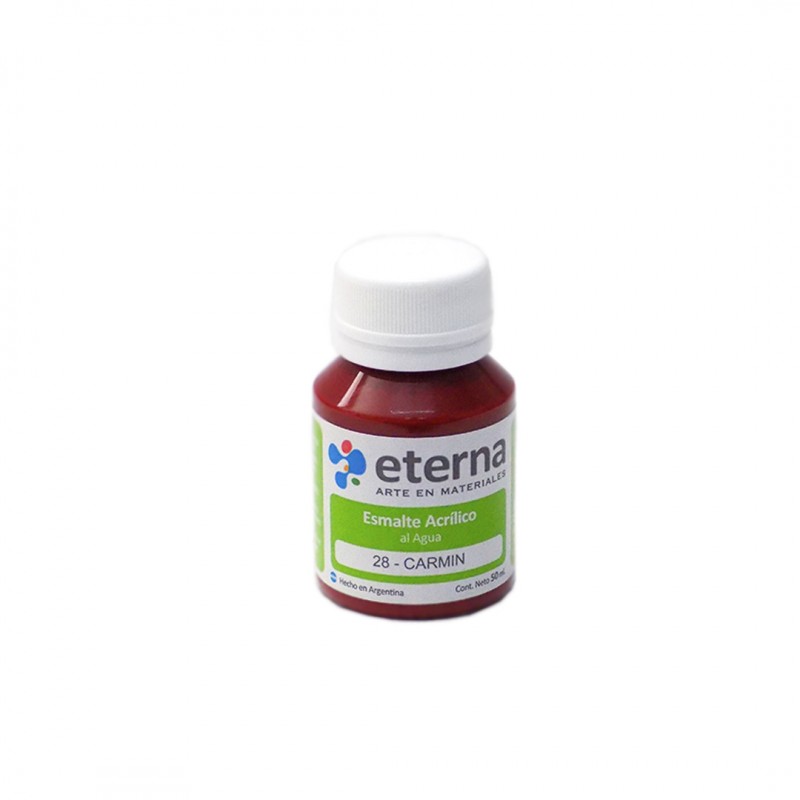 ESMALTE ACRILICO AL AGUA ETERNA X50ML. CARMIN ESMALTE ACRILICO AL AGUA ETERNA X50ML. CARMIN