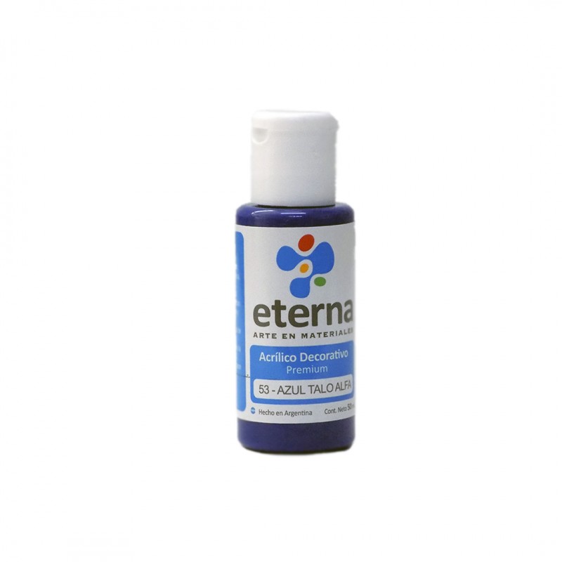 ACRILICO DECORATIVO ETERNA X50ML. AZUL TALO ALFA ACRILICO DECORATIVO ETERNA X50ML. AZUL TALO ALFA