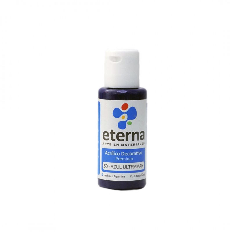 ACRILICO DECORATIVO ETERNA X50ML. AZUL ULTRAMAR ACRILICO DECORATIVO ETERNA X50ML. AZUL ULTRAMAR