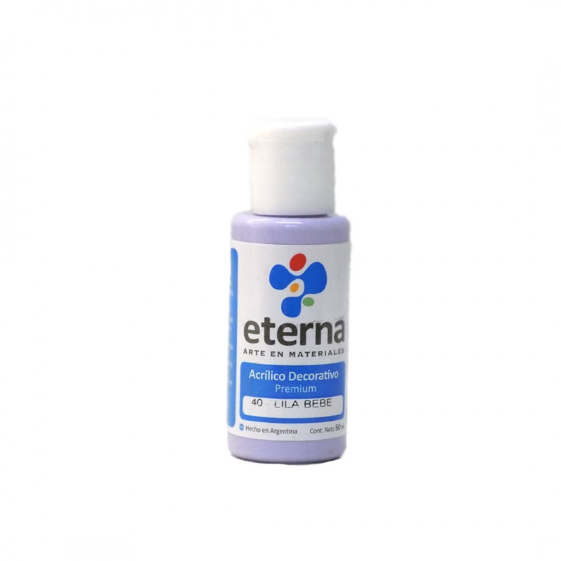 ACRILICO DECORATIVO ETERNA X50ML. LILA BEBE ACRILICO DECORATIVO ETERNA X50ML. LILA BEBE