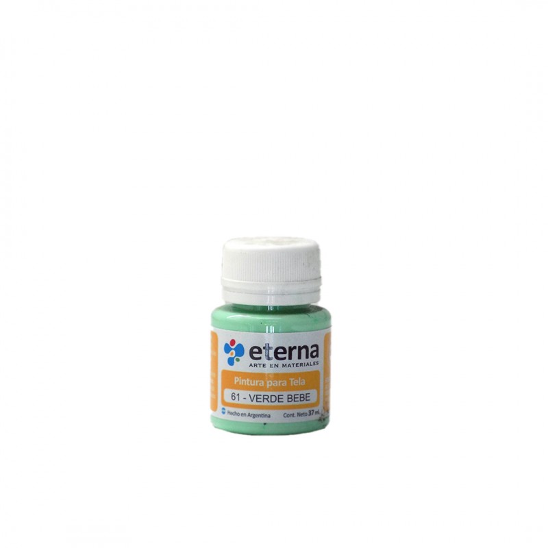 PINTURA P/TELA ETERNA X37ML. VERDE BEBE