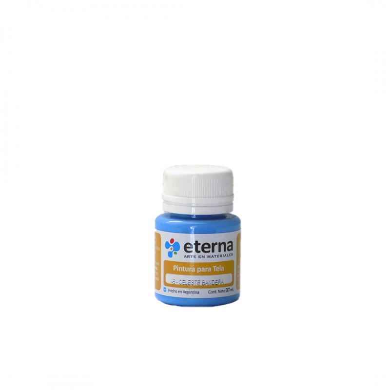 PINTURA P/TELA ETERNA X37ML. CELESTE BANDERA PINTURA P/TELA ETERNA X37ML. CELESTE BANDERA