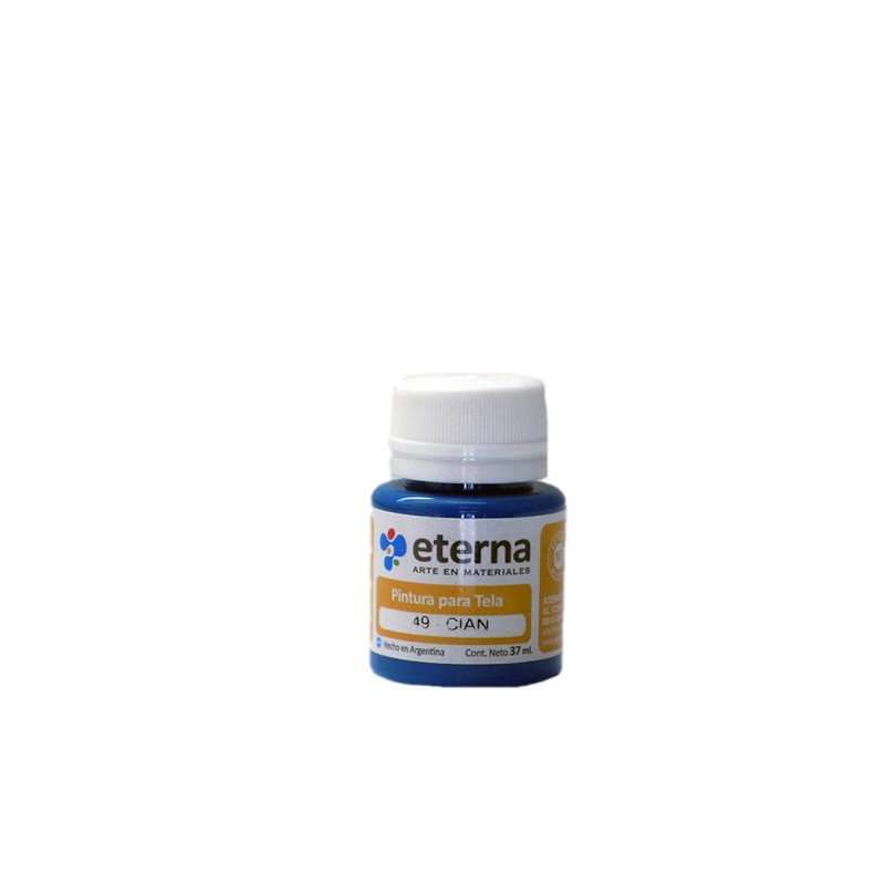 PINTURA P/TELA ETERNA X37ML. CIAN PINTURA P/TELA ETERNA X37ML. CIAN