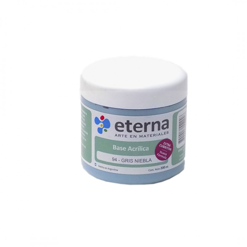 BASE ACRILICA ETERNA X200ML. GRIS NIEBLA BASE ACRILICA ETERNA X200ML. GRIS NIEBLA