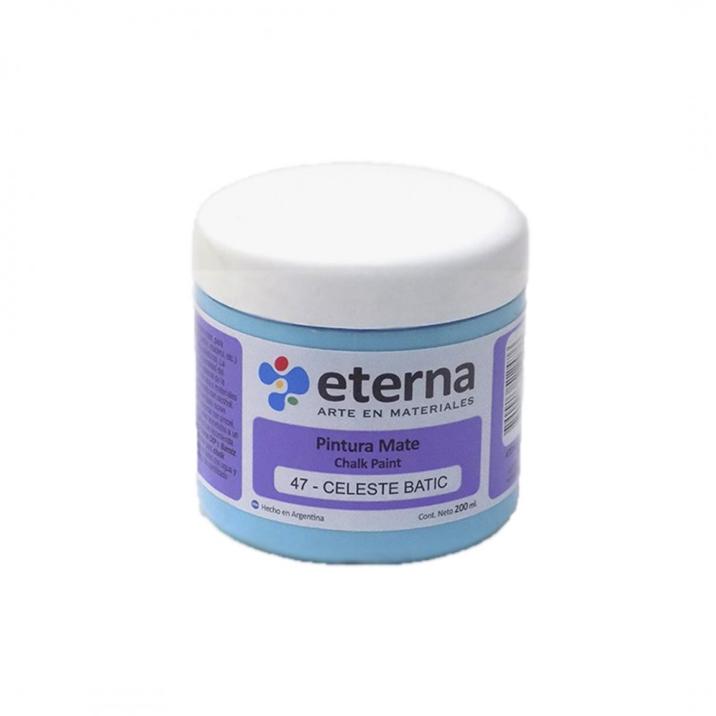 PINTURA CHALK MATE ETERNA X200ML. CELESTE BATIC PINTURA CHALK MATE ETERNA X200ML. CELESTE BATIC