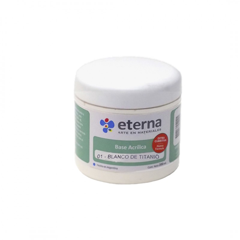 BASE ACRILICA ETERNA X200ML. BLANCO DE TITANIO BASE ACRILICA ETERNA X200ML. BLANCO DE TITANIO