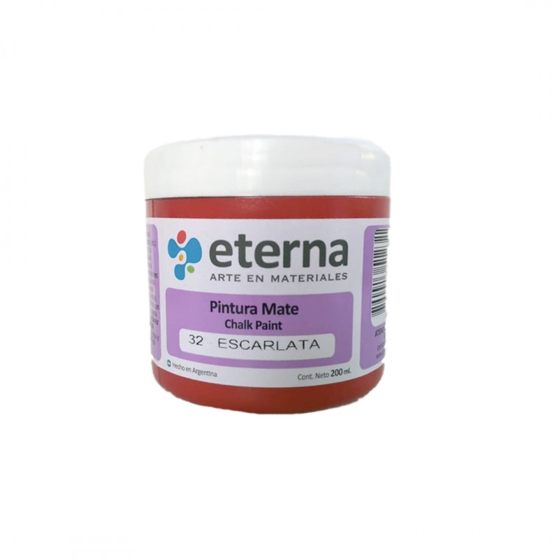 PINTURA CHALK MATE ETERNA X200ML. ESCARLATA PINTURA CHALK MATE ETERNA X200ML. ESCARLATA