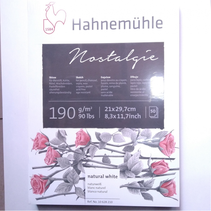 BLOCK HAHNEMUHLE NOSTALGIE A4 190GR X50HJS