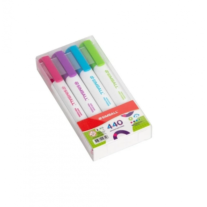 MARCADORES SIMBALL 440 P/PIZARRA FANCY X4COL. MARCADORES SIMBALL 440 P/PIZARRA FANCY X4COL.