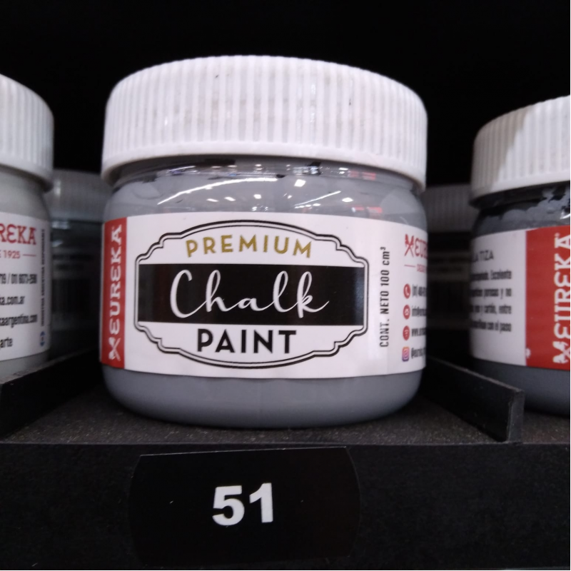 PINTURA CHALK EUREKA X100CC 51 GRIS TOPO PINTURA CHALK EUREKA X100CC 51 GRIS TOPO