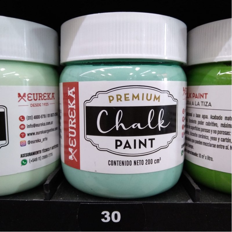 PINTURA CHALK EUREKA X200CC 30 VERDE LALA PINTURA CHALK EUREKA X200CC 30 VERDE LALA