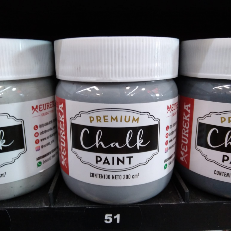 PINTURA CHALK EUREKA X200CC 51 GRIS TOPO PINTURA CHALK EUREKA X200CC 51 GRIS TOPO