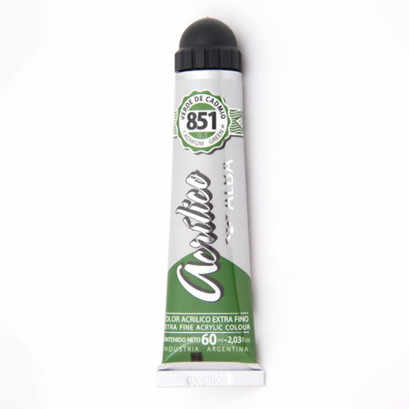 ACRILICO ALBA 851 60ML VERDE CADMIO ACRILICO ALBA 851 60ML VERDE CADMIO