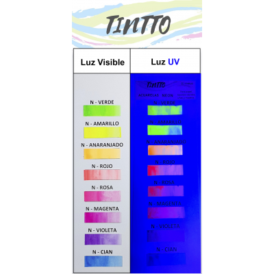 ACUARELA TINTTO MINI PALETA NEON X 6 COL.