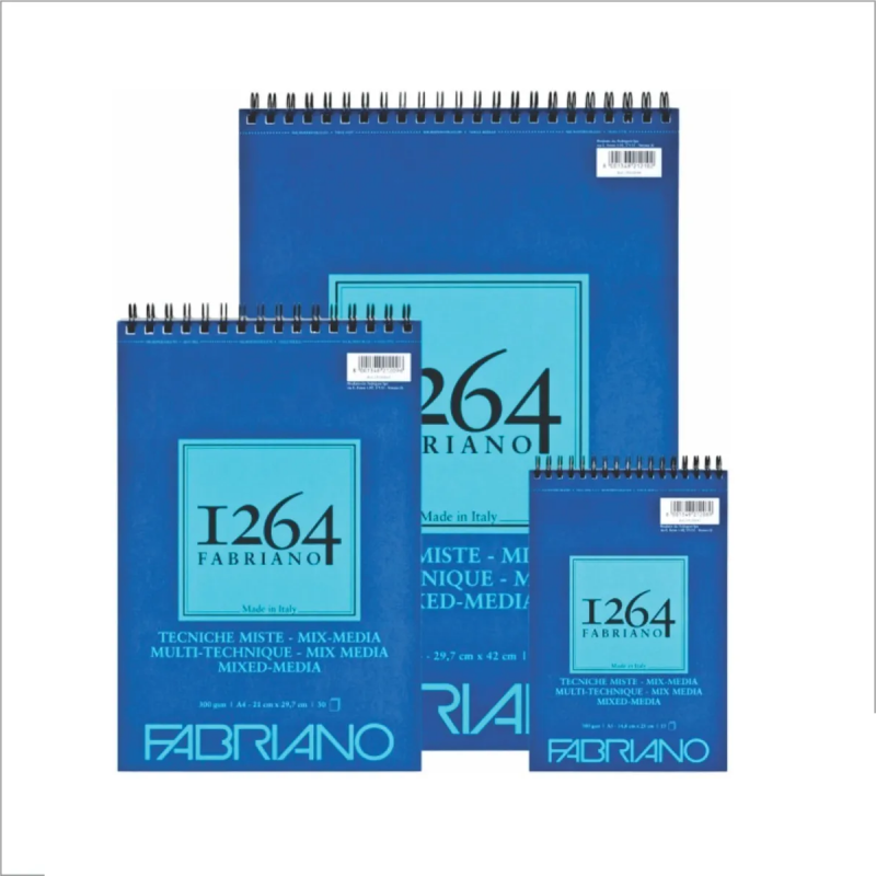 BLOCK FABRIANO 1264 A4 TECNICA MIX 300GRS X 30HJS BLOCK FABRIANO 1264 A4 TECNICA MIX 300GRS X 30HJS