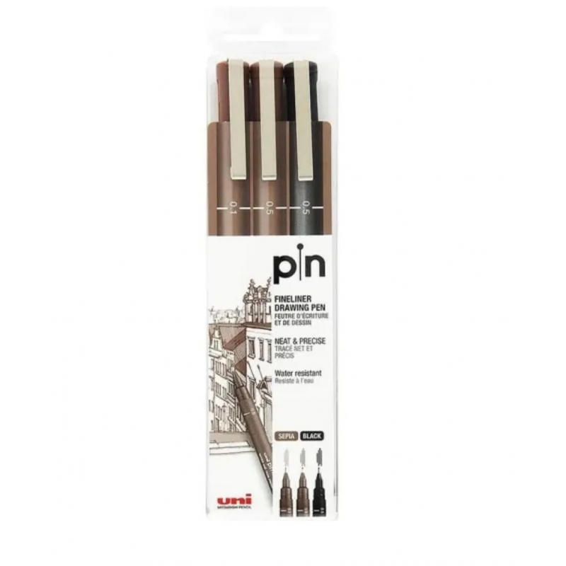 SET MARCADORES MITSUBISHI PIN 200 X 3 PZS SEPIA&NEGRO SET MARCADORES MITSUBISHI PIN 200 X 3 PZS SEPIA&NEGRO