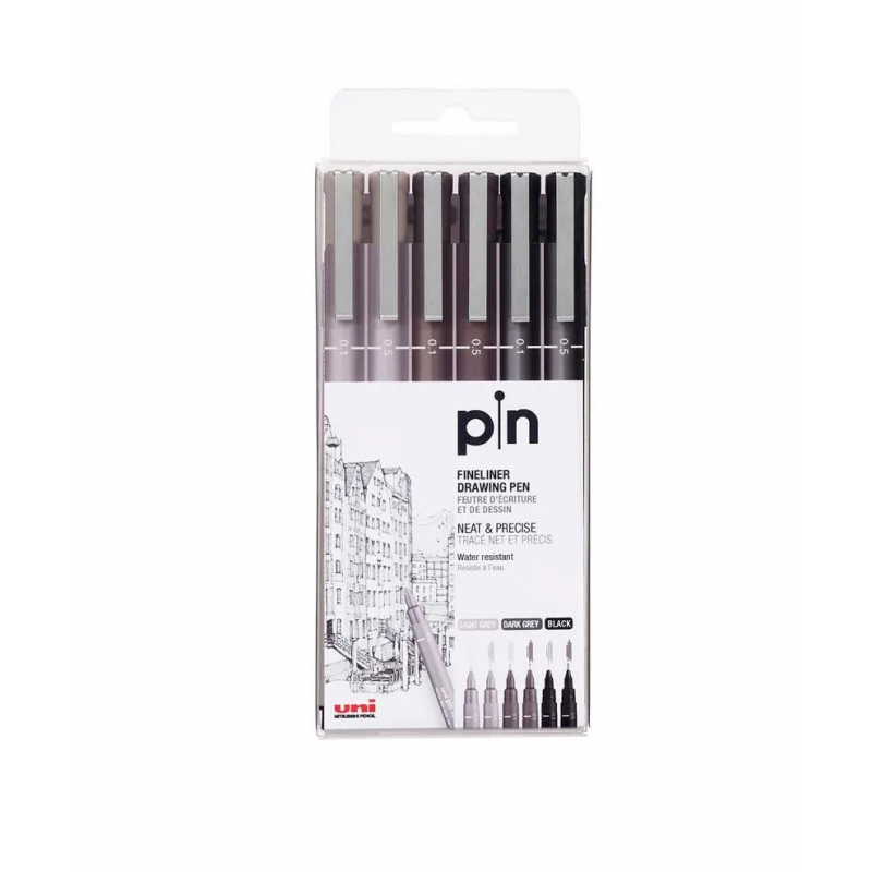 SET MARCADORES MITSUBISHI PIN 200 X 6 PZS GRIS&NEGRO SET MARCADORES MITSUBISHI PIN 200 X 6 PZS GRIS&NEGRO