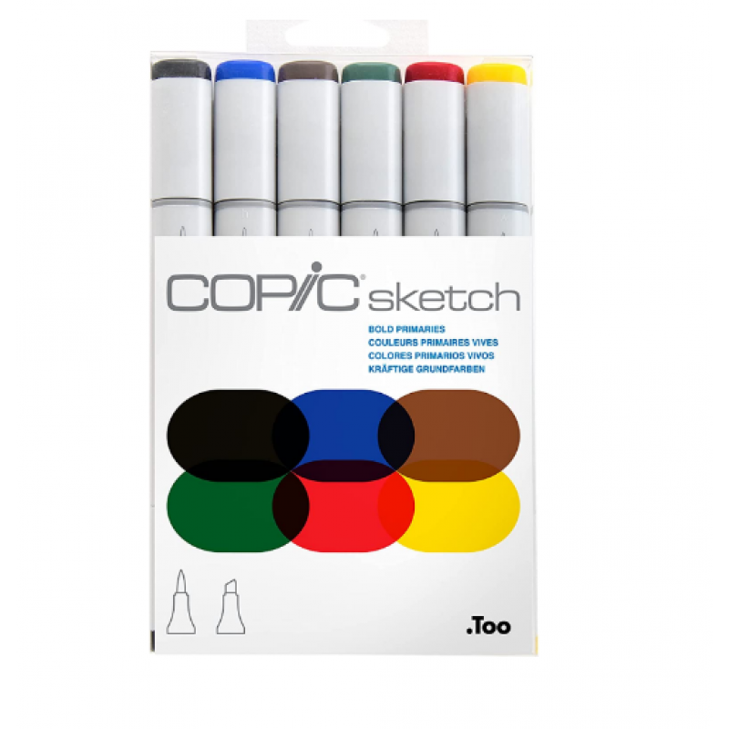 SET MARCADORES COPIC COLORES PRIMARIOS X6 SET MARCADORES COPIC COLORES PRIMARIOS X6
